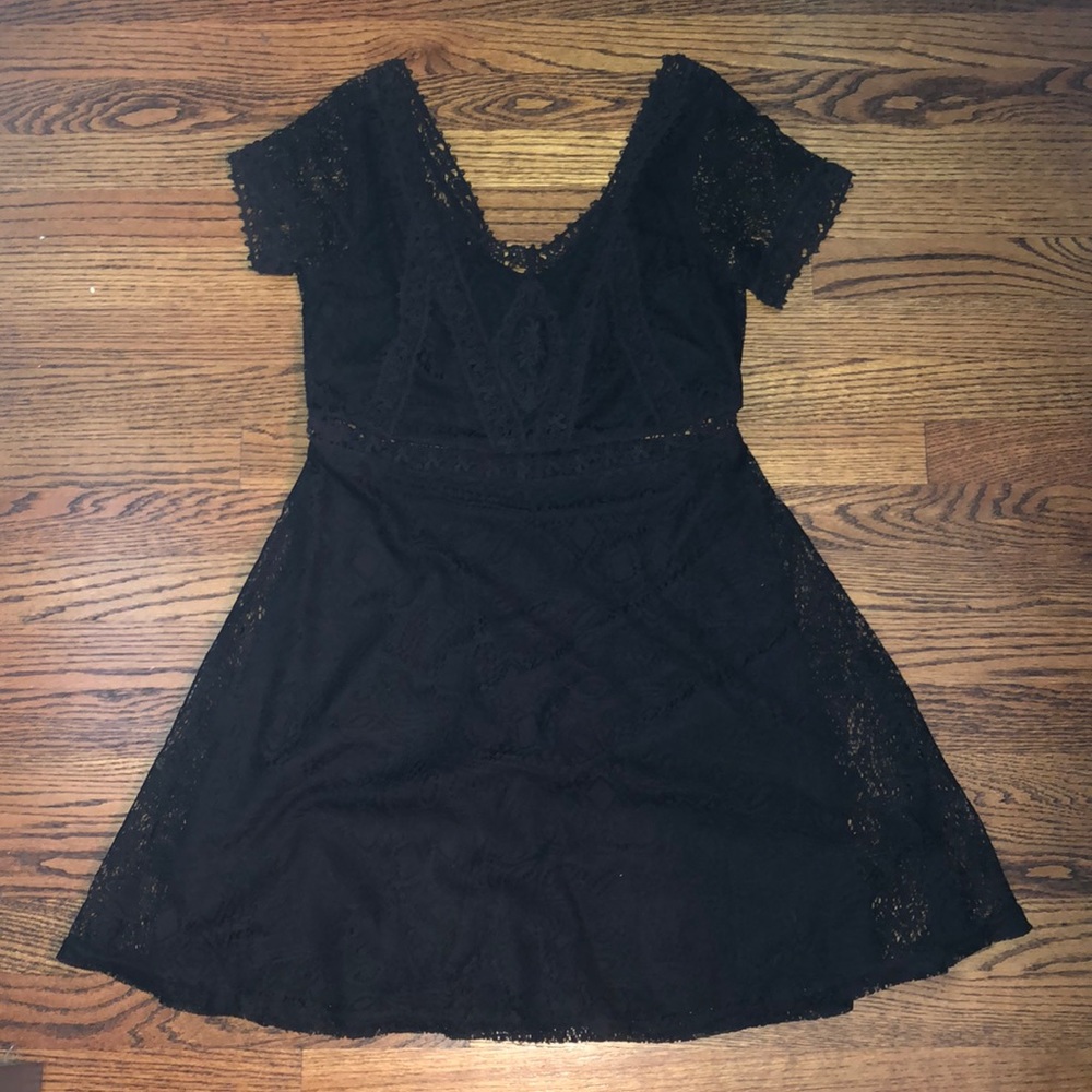 Altar’d State Black Lace Dress